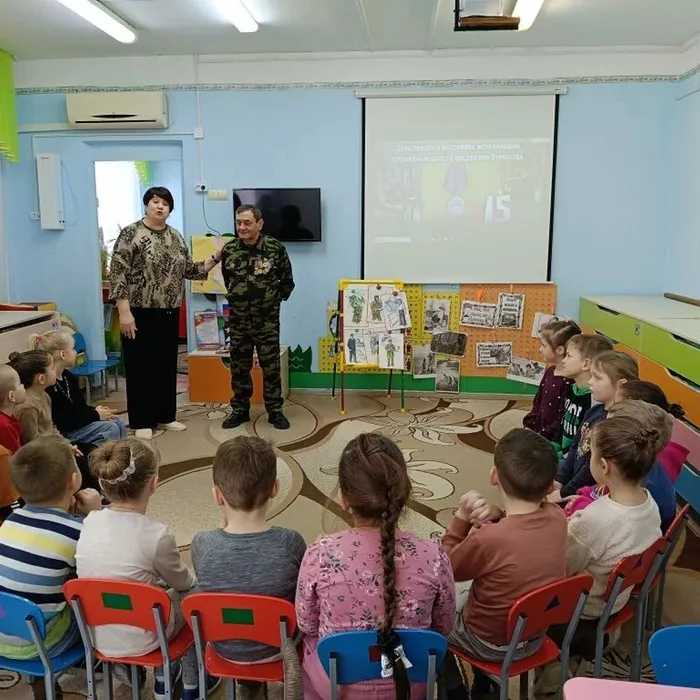 Встреча с воспитанниками детского сада № 2, посвященная Дню воина-интернационалиста